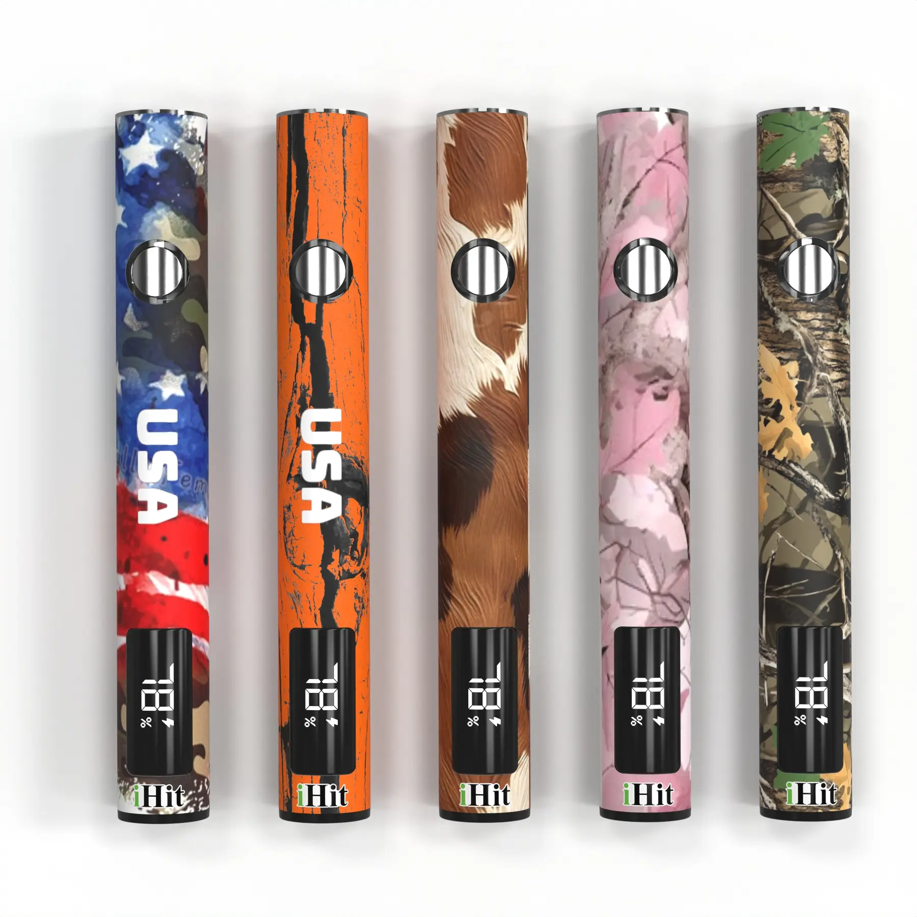 510 Thread Battery – Heritage 5 Designs (25ct) | USB-C Fast Charging & LED Screen