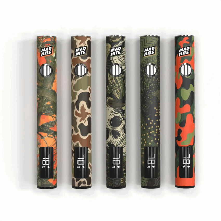 510 Thread Battery – Hunter 5 Designs (25ct) | USB-C Fast Charging & LED Screen