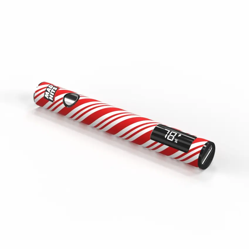 Christmas Candy Cane 510 Vape Battery madhits