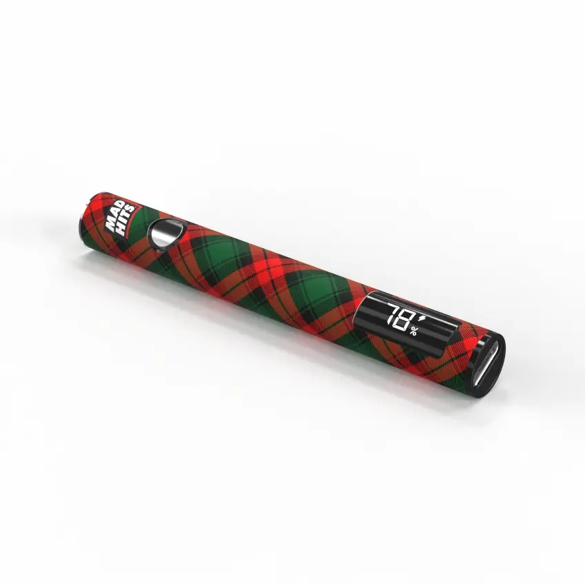 Christmas plaid 510 vape battery madhits